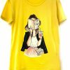 T-Shirt "A Girl With A Book"