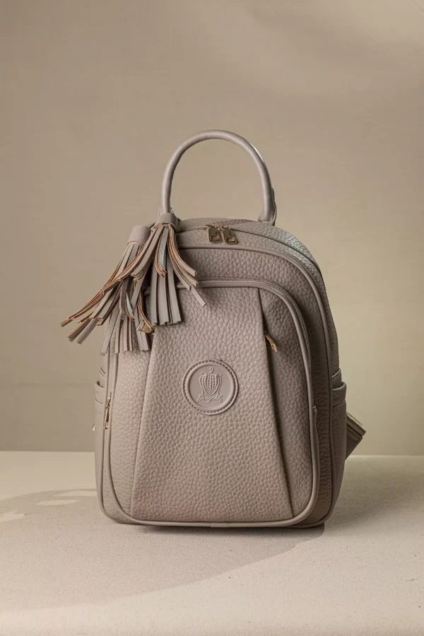 Backpack με πολλές τσέπες με casual logo