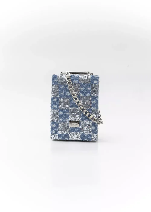 C1012 blue chess jean 1